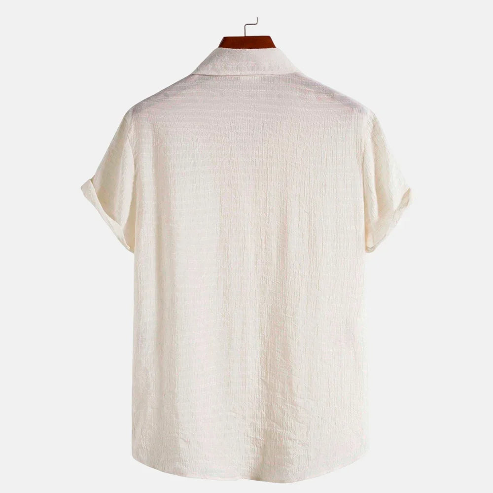 Camisa Manga Curta Alvestore Playa Off White