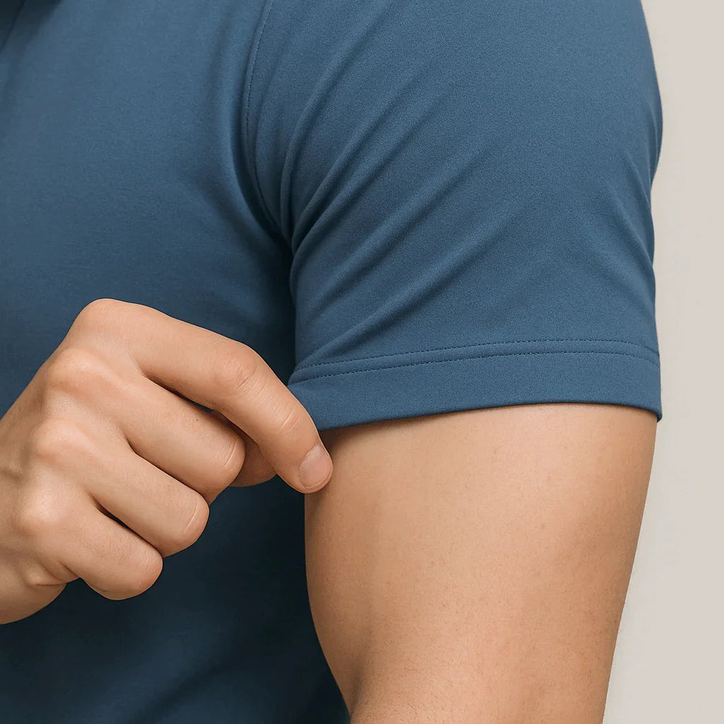 Camisa Polo Masculina em Seda Gelo Alvestore