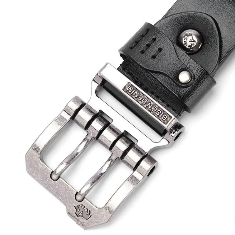 Cinto Masculino de Couro Alvestore Bison Denim