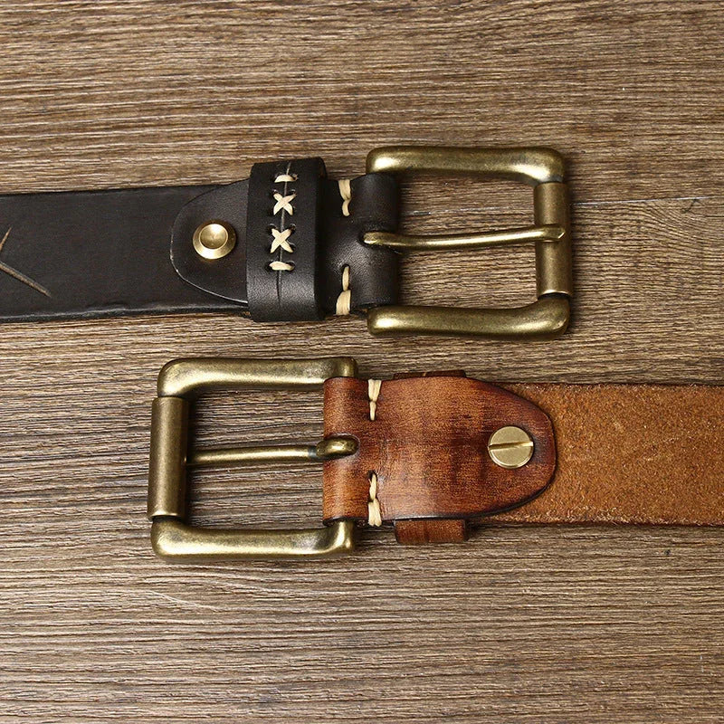 Cinto Masculino de Couro Alvestore Vintage