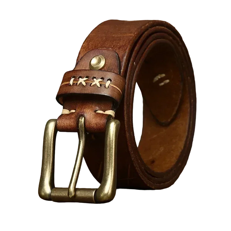 Cinto Masculino de Couro Alvestore Vintage