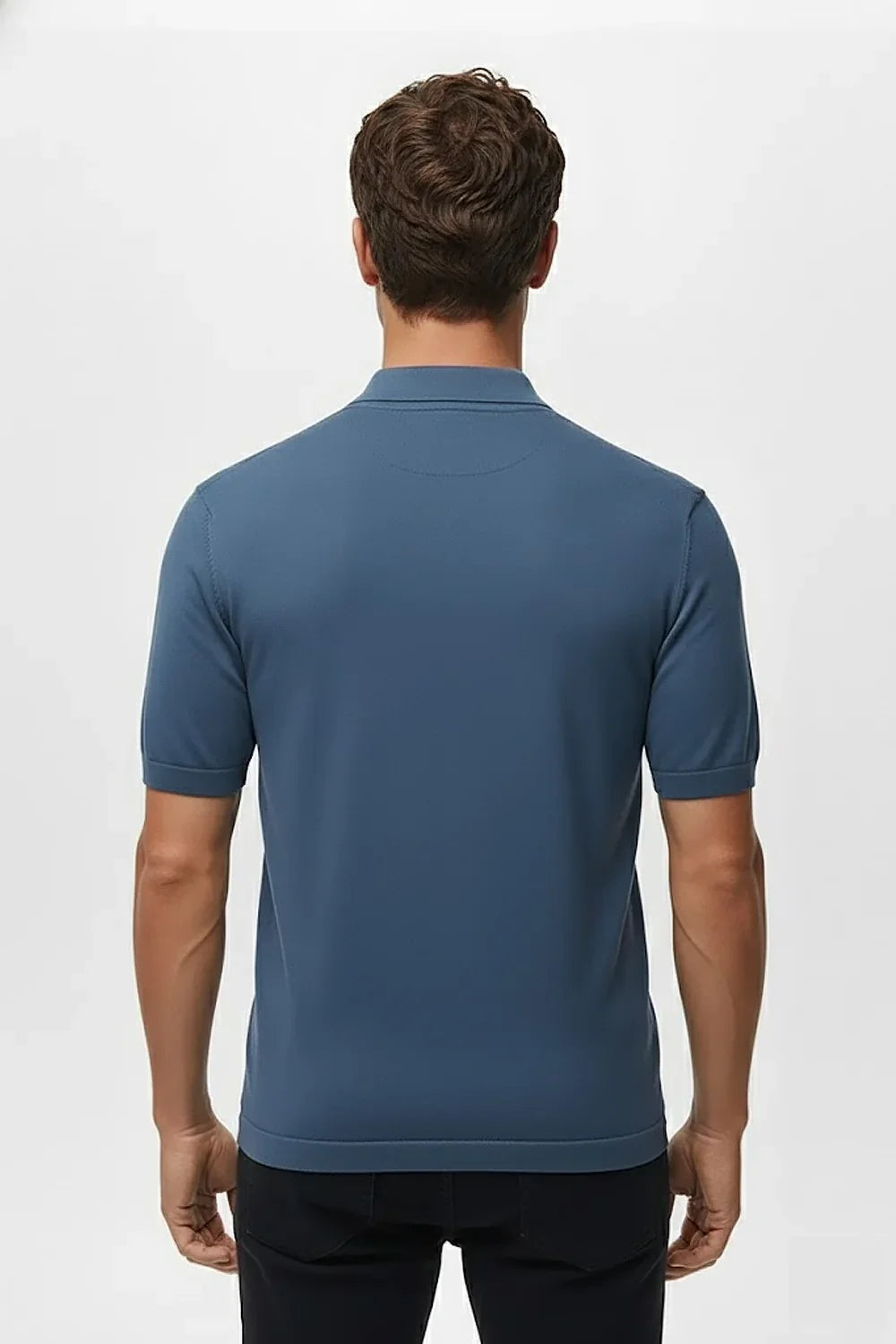 Camisa Polo Masculina em Seda Gelo Alvestore