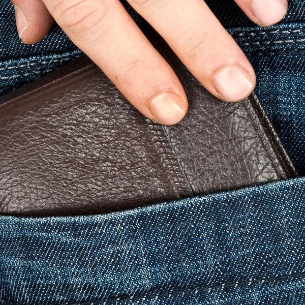 Carteira Masculina de Couro Antifurto