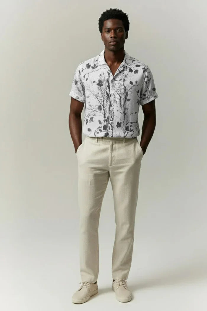 Camisa Manga Curta Estampada Alvestore Floral