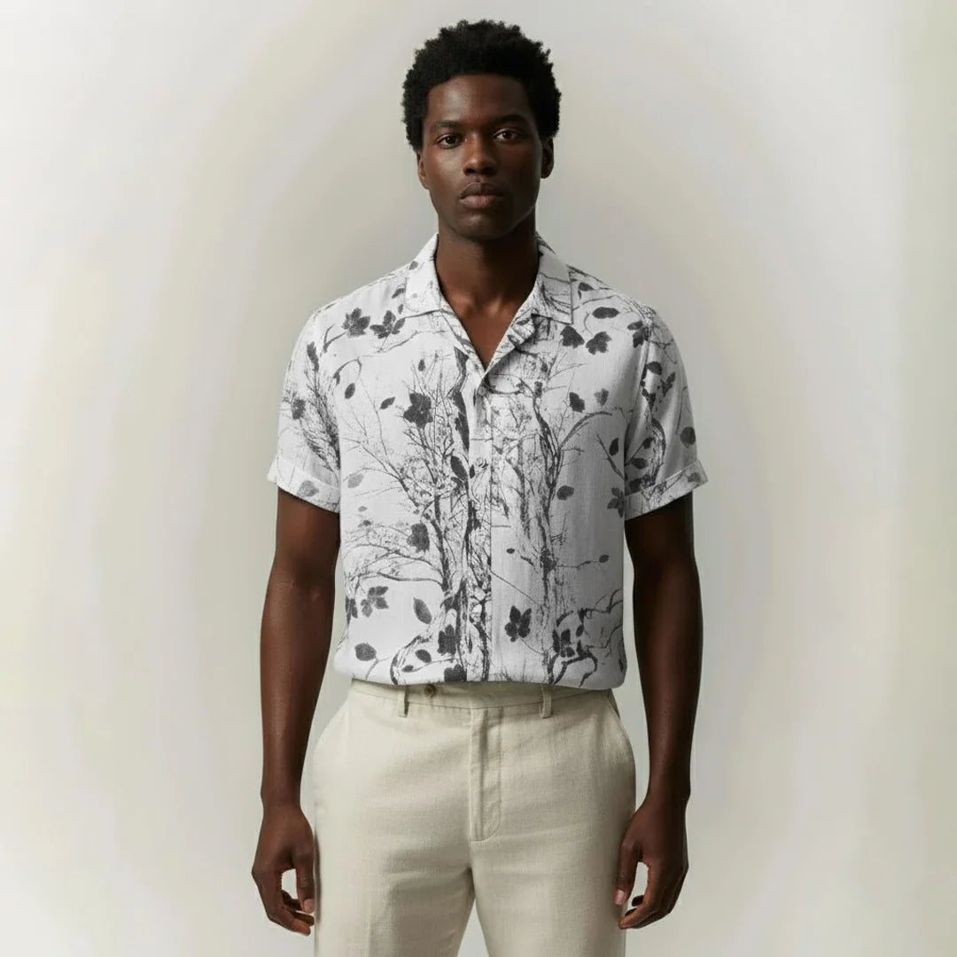 Camisa Manga Curta Estampada Alvestore Floral