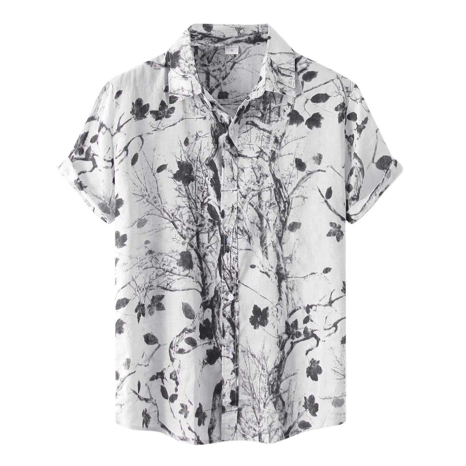 Camisa Manga Curta Estampada Alvestore Floral