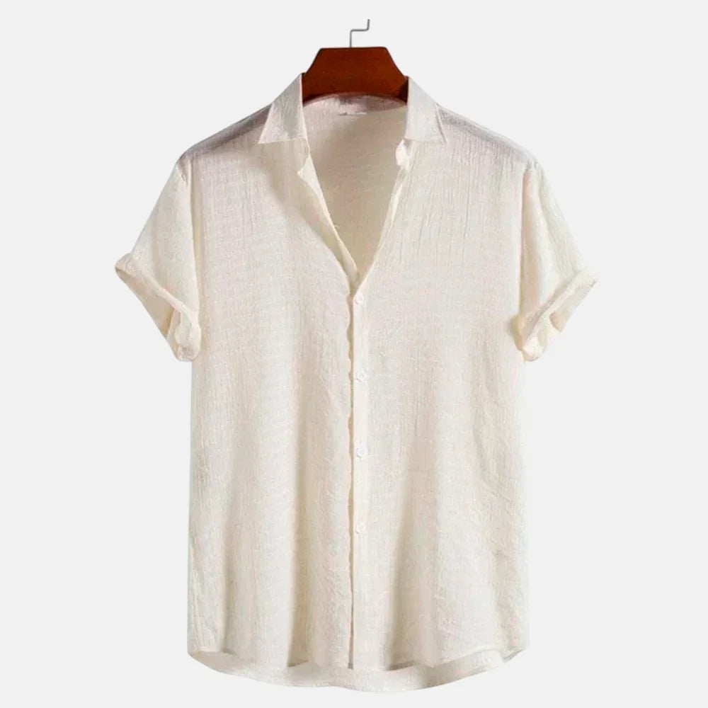 Camisa Manga Curta Alvestore Playa Off White