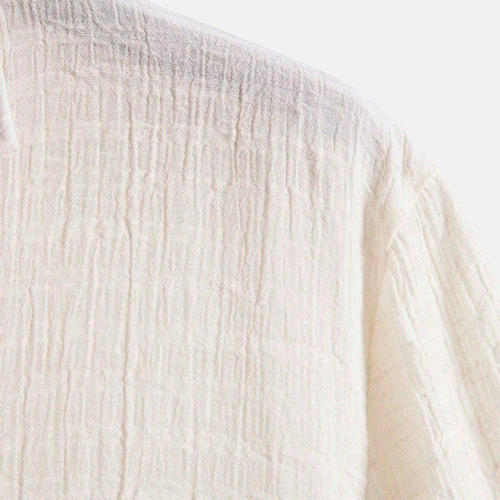 Camisa Manga Curta Alvestore Playa Off White