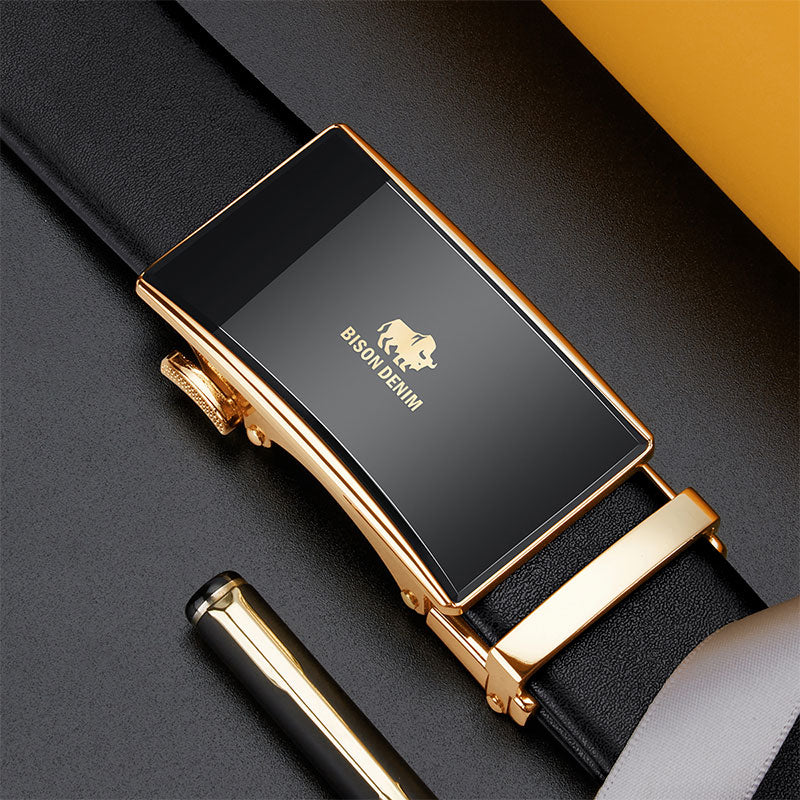 Cinto Masculino de Couro Alvestore Bison Denim