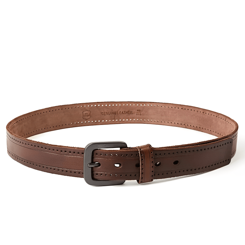 Cinto Masculino de Couro Alvestore Vintage Royal