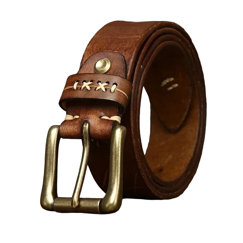 Cinto Masculino de Couro Alvestore Vintage