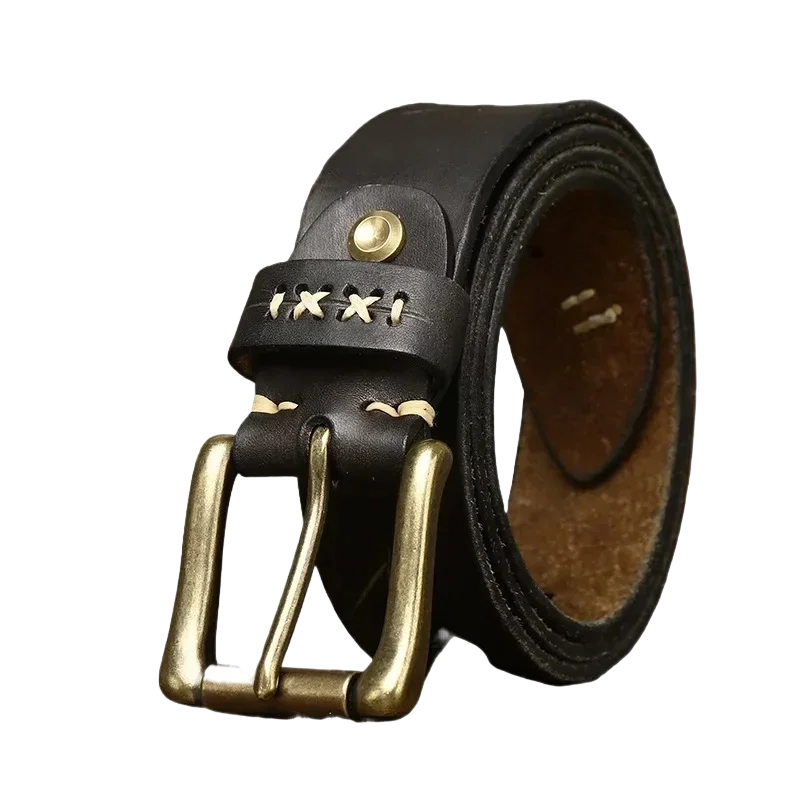 Cinto Masculino de Couro Alvestore Vintage