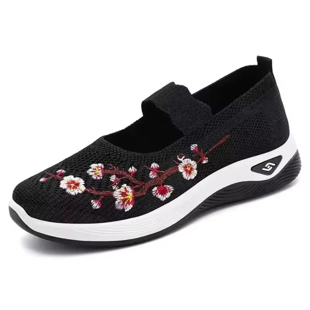 Tênis Ortopédico Feminino - Confort Plus [Modelo Floral]