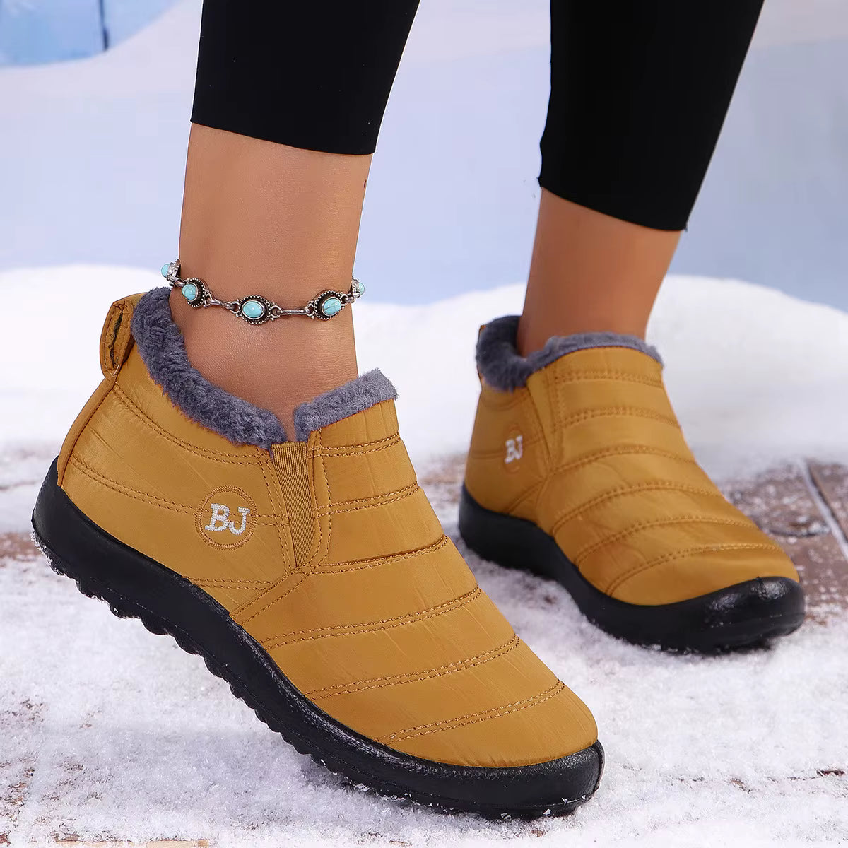 Bota de Inverno Ortopédica a Prova D'água - Jade Confort