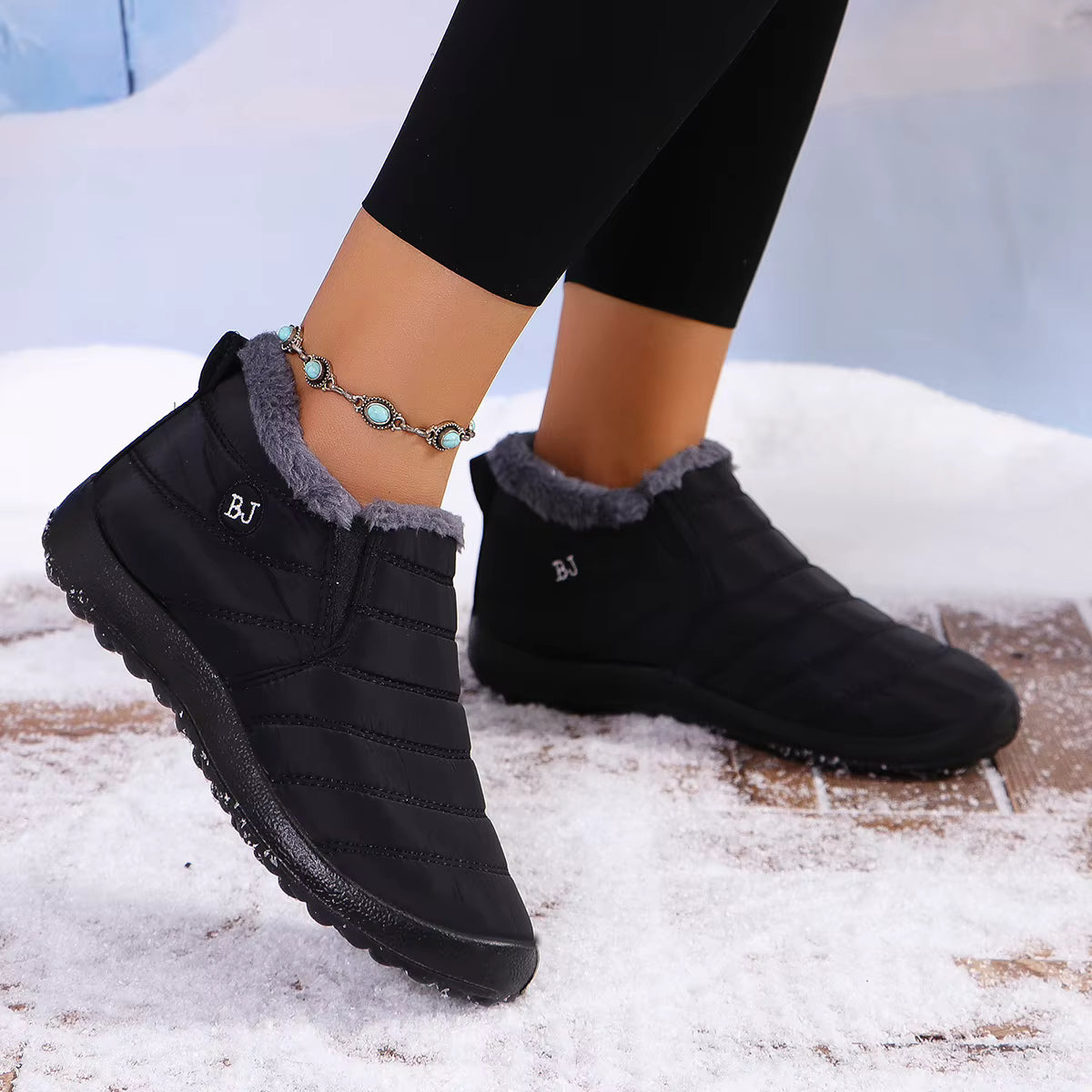 Bota de Inverno Ortopédica a Prova D'água - Jade Confort