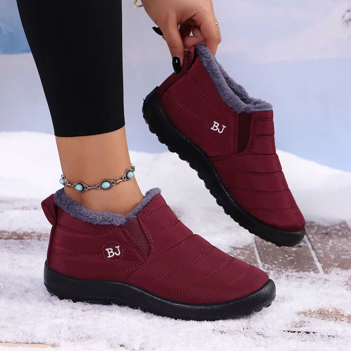 Bota de Inverno Ortopédica a Prova D'água - Jade Confort