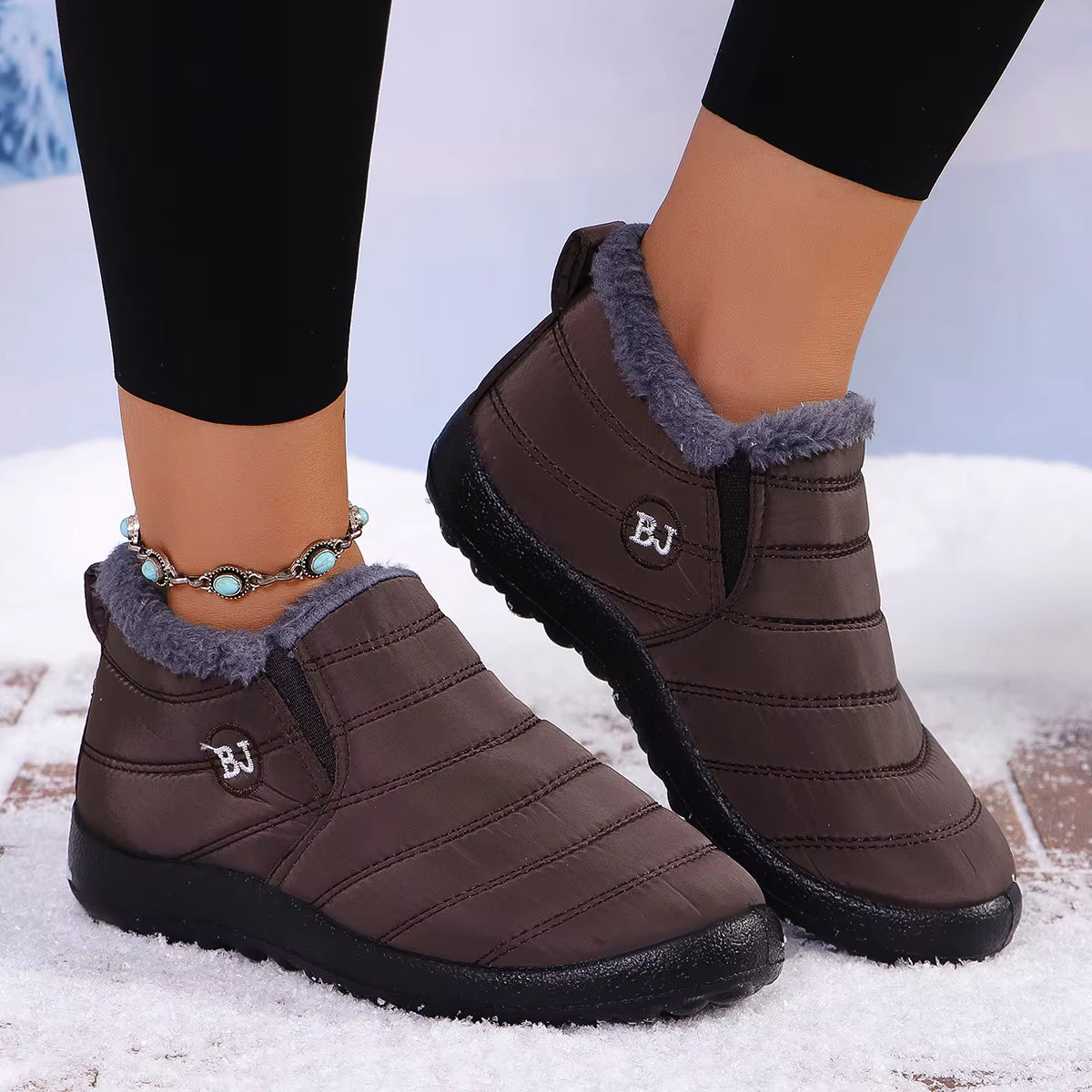 Bota de Inverno Ortopédica a Prova D'água - Jade Confort