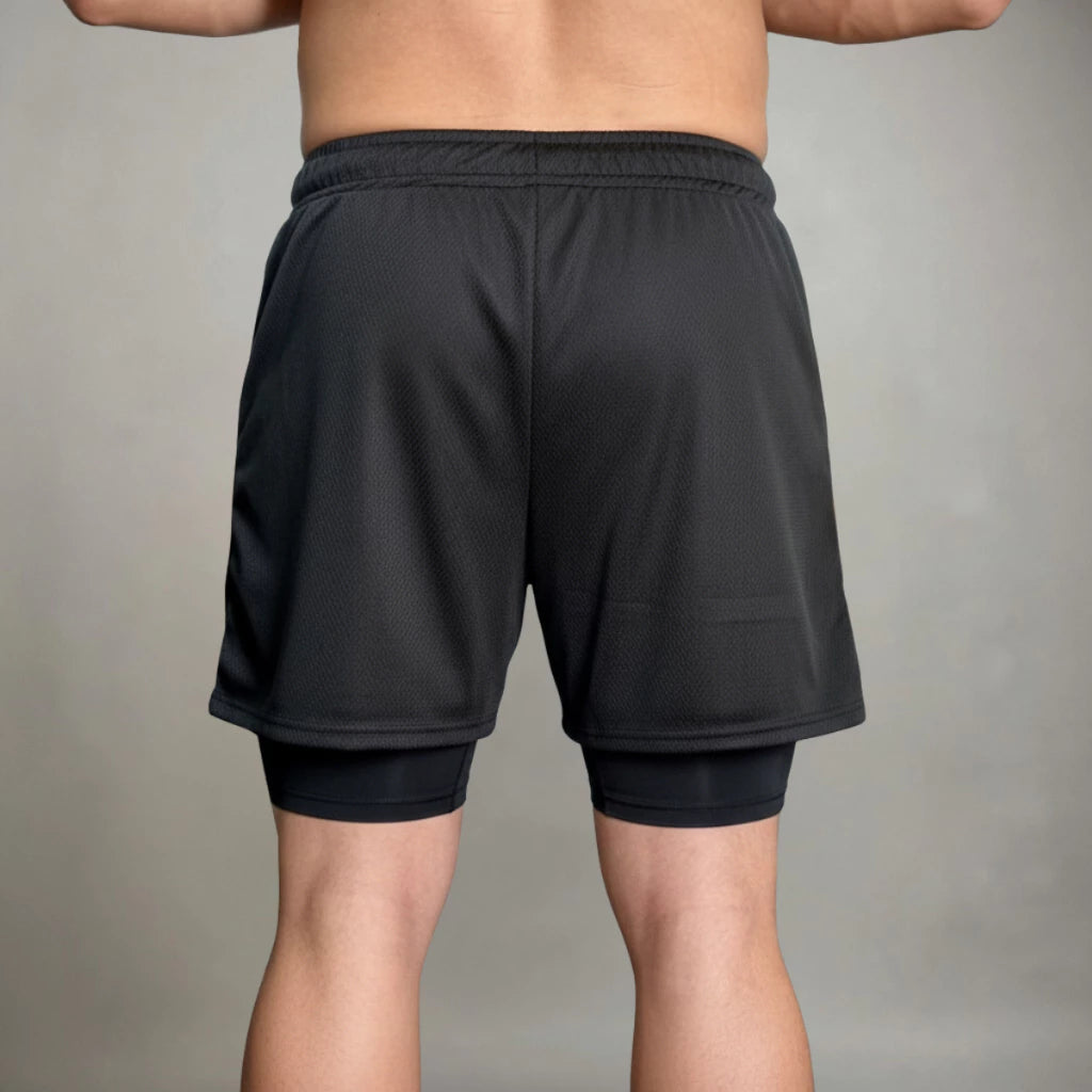 Shorts de Compressão Duplo MaxRun - COMPRE 1 LEVE 3