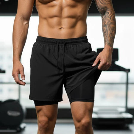 Shorts de Compressão Duplo MaxRun - COMPRE 1 LEVE 3