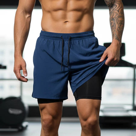 Shorts de Compressão Duplo MaxRun - COMPRE 1 LEVE 3