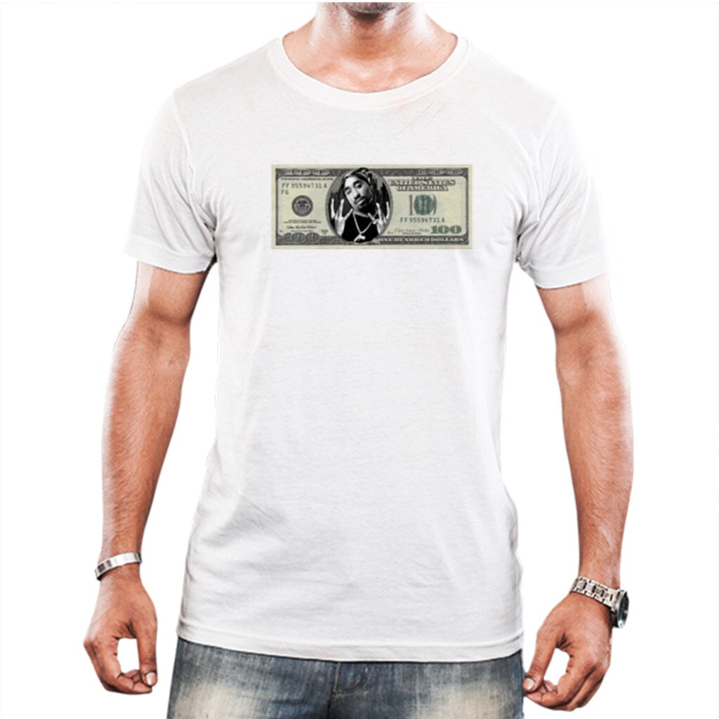 Camiseta Dolar Tupac slim Camiseta Alvestore Branco P 