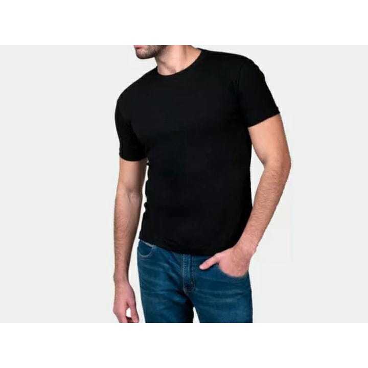 Kit 4 Camiseta Básica Lisa Camiseta Alvestore Preto P 